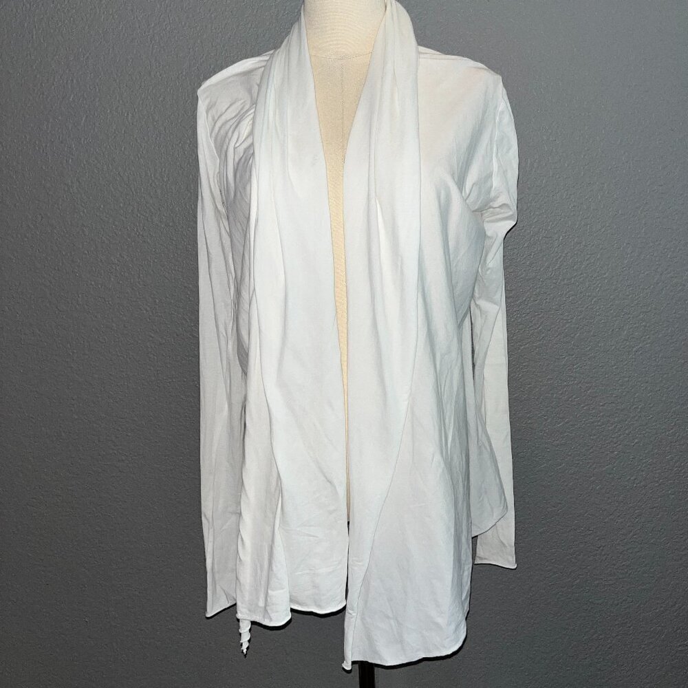 LABO.ART Made in Italy Minimalist Hooded Open Front Cardigan - EUC - Size 2 = M